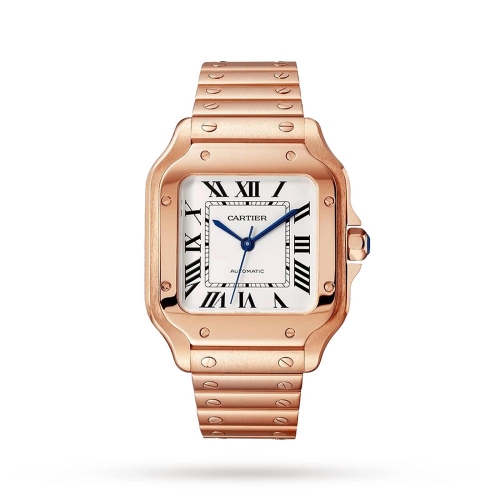 Cartier Santos de Cartier watch, medium model, mechanical movement with automatic winding-P17311257