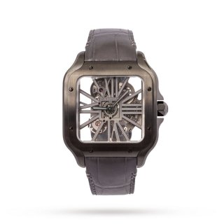 Cartier Santos de Cartier Skeleton watch, large model, Manufacture mechanical movement with manual winding-P17311135